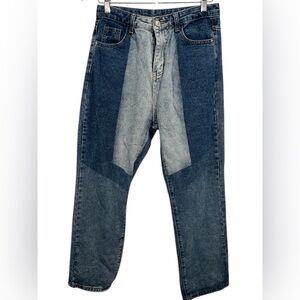 Princess Polly Two-Tone Blue Jeans